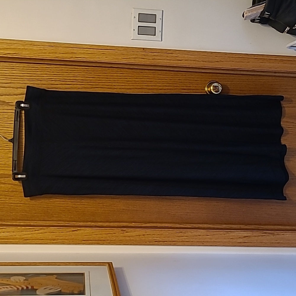 🍒2 for $12🍒 George blue and black mottled floor length skirt size large